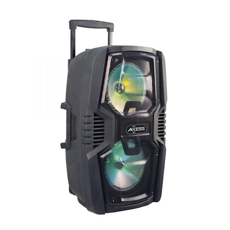 Axess Axess PABT6023 8 in. Bluetooth Party Speaker With LED Lights Double PABT6023